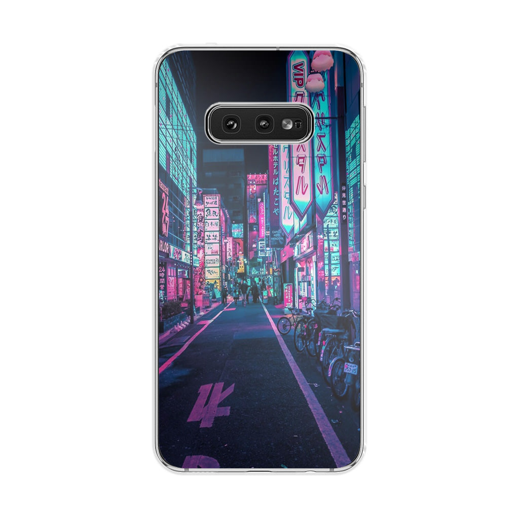 Tokyo Street Wonderful Neon Galaxy S10e Case