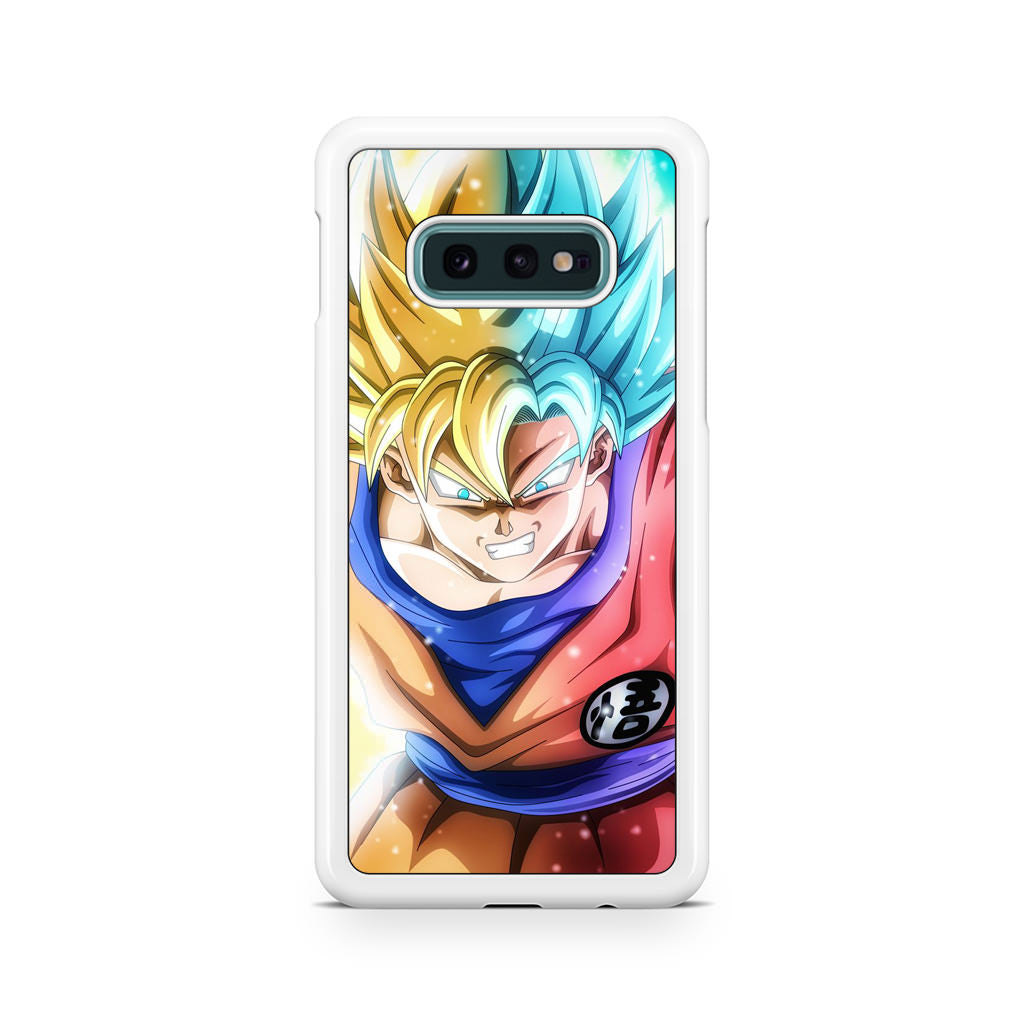 Goku SSJ 1 to SSJ Blue Galaxy S10e Case