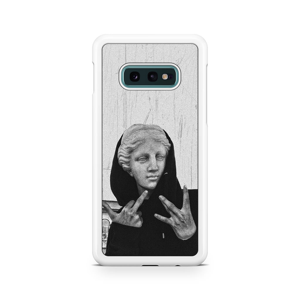 Greek Statue Wearing Hoodie Galaxy S10e Case