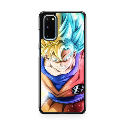 Goku SSJ 1 to SSJ Blue Galaxy S20 Case