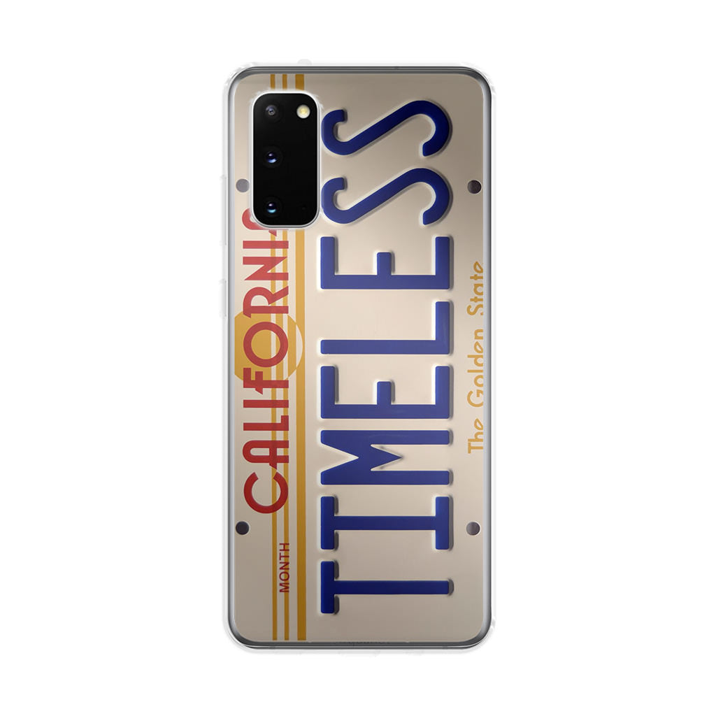 Back to the Future License Plate Timeless Galaxy S20 Case