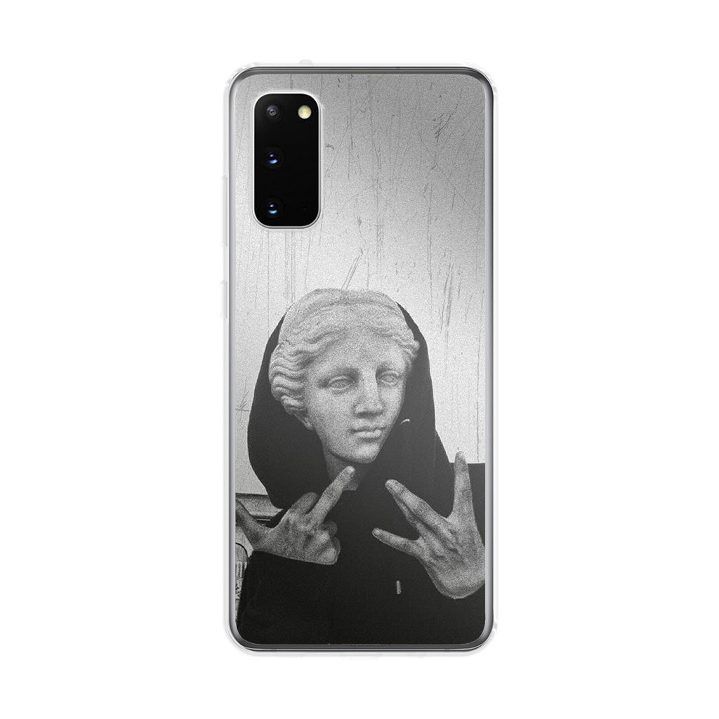 Greek Statue Wearing Hoodie Galaxy S20 Case