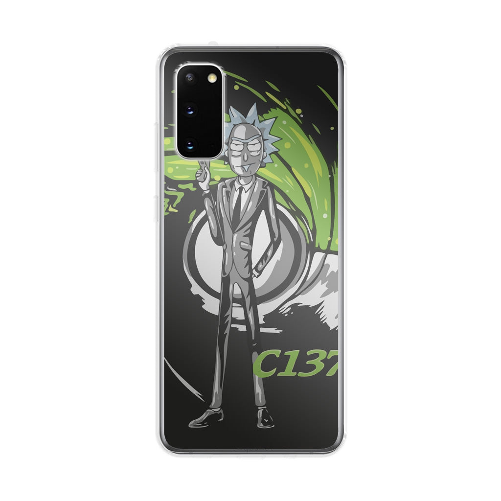 Rick Sanchez Agent C137 Galaxy S20 Case