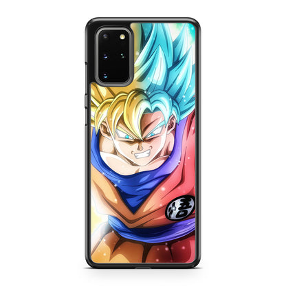 Goku SSJ 1 to SSJ Blue Galaxy S20 Plus Case