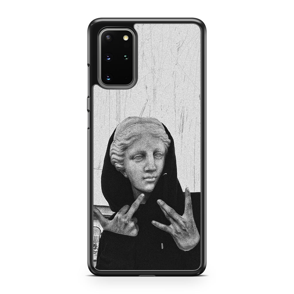 Greek Statue Wearing Hoodie Galaxy S20 Plus Case