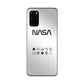 NASA Minimalist White Galaxy S20 Plus Case