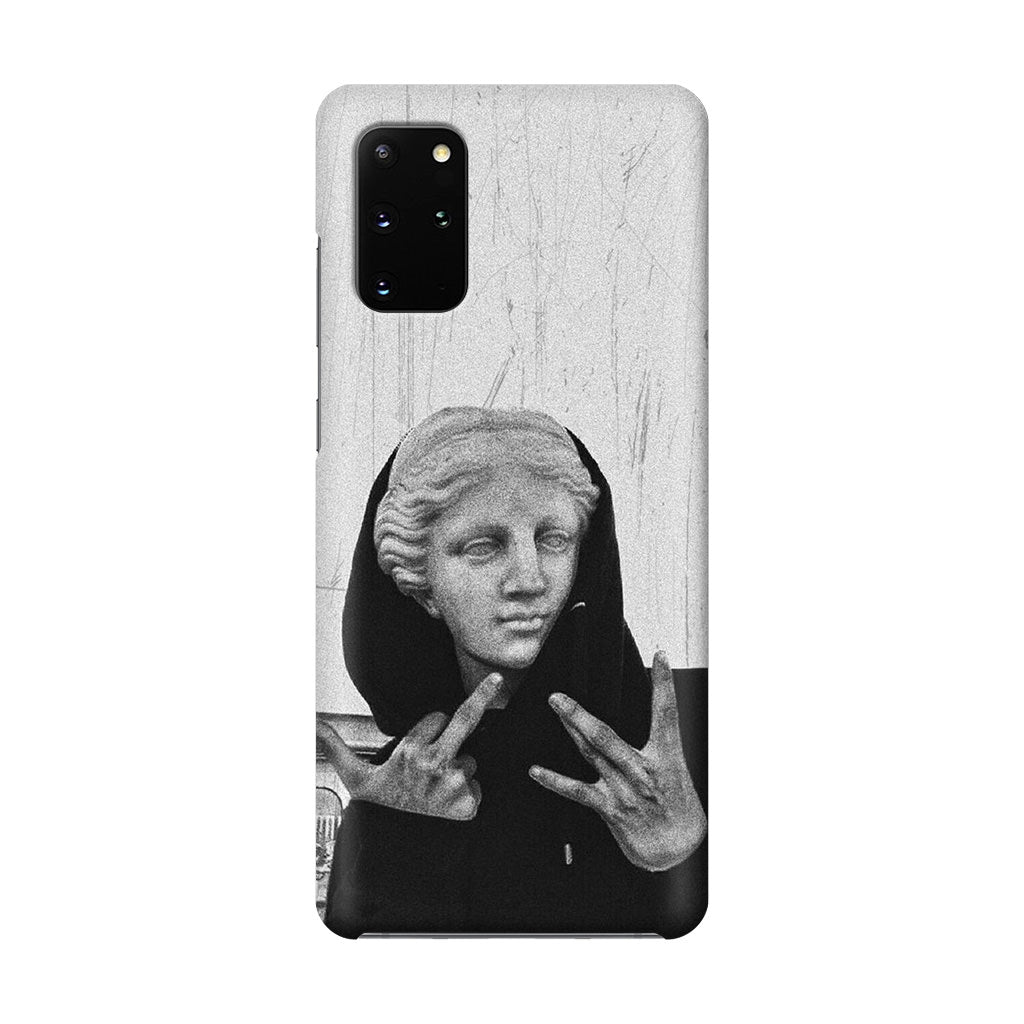 Greek Statue Wearing Hoodie Galaxy S20 Plus Case