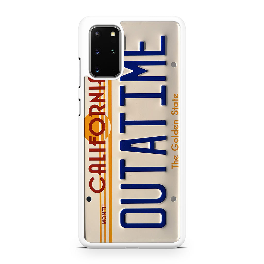 Back to the Future License Plate Outatime Galaxy S20 Plus Case