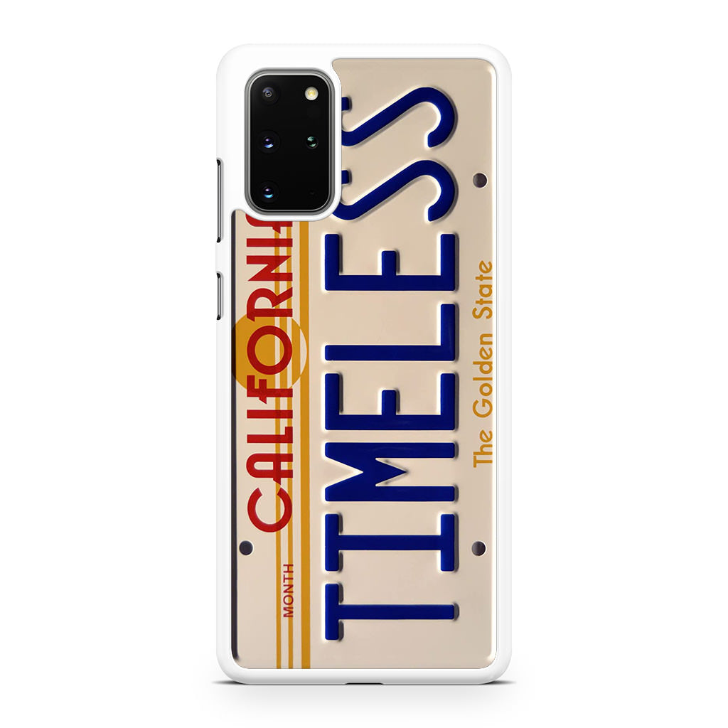 Back to the Future License Plate Timeless Galaxy S20 Plus Case