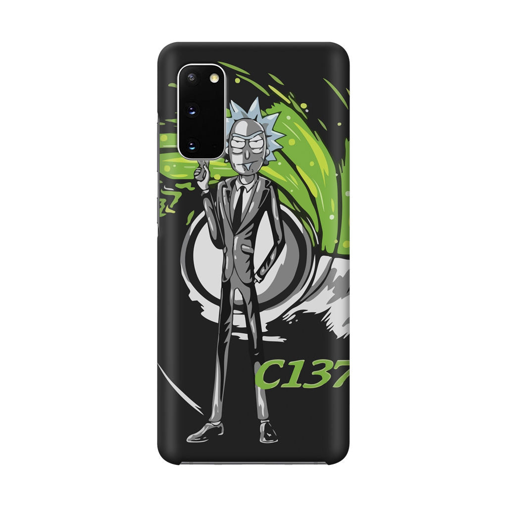 Rick Sanchez Agent C137 Galaxy S20 Case