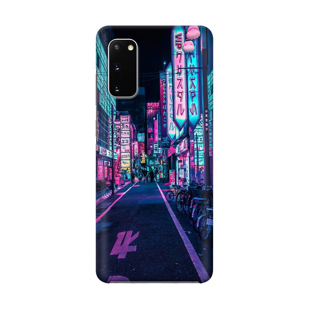 Tokyo Street Wonderful Neon Galaxy S20 Case
