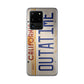 Back to the Future License Plate Outatime Galaxy S20 Ultra Case