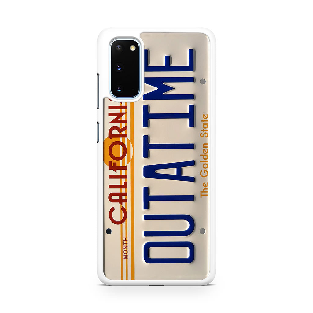 Back to the Future License Plate Outatime Galaxy S20 Case