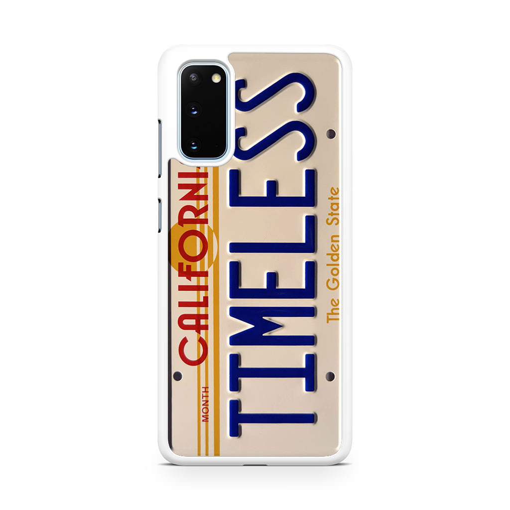 Back to the Future License Plate Timeless Galaxy S20 Case