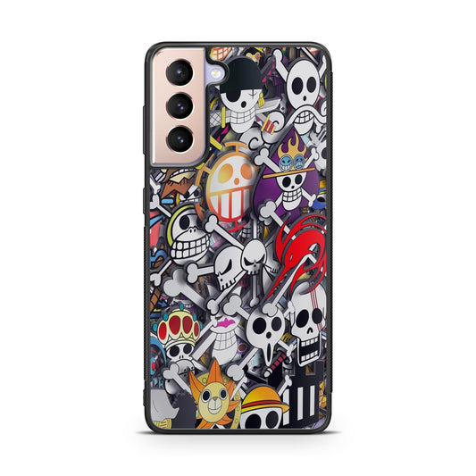 All Pirate Symbols One Piece Galaxy S21 / S21 Plus / S21 FE 5G Case