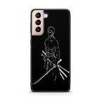 Roronoa Zoro Outlines Galaxy S21 / S21 Plus / S21 FE 5G Case