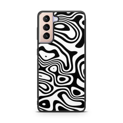 Abstract Black and White Background Galaxy S21 / S21 Plus / S21 FE 5G Case