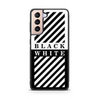 Black White Stripes Galaxy S21 / S21 Plus / S21 FE 5G Case