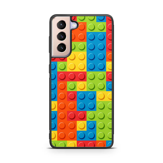 Blocks Rainbow Pattern Galaxy S21 / S21 Plus / S21 FE 5G Case