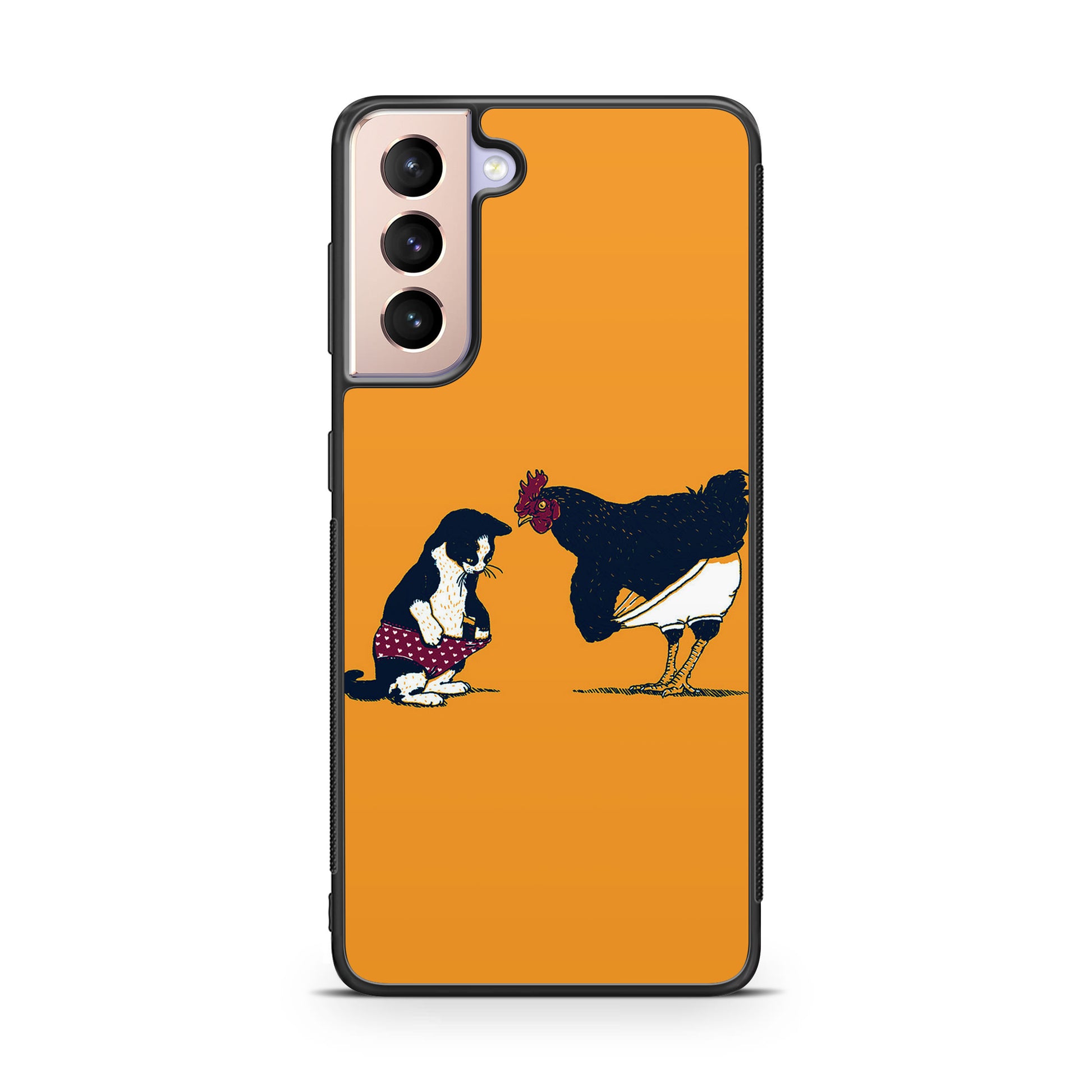 Cat Chicken Yellow Underwear Cute Galaxy S21 / S21 Plus / S21 FE 5G Case