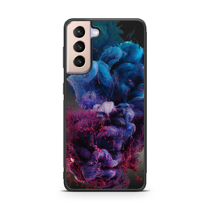 Colorful Dust Art on Black Galaxy S21 / S21 Plus / S21 FE 5G Case