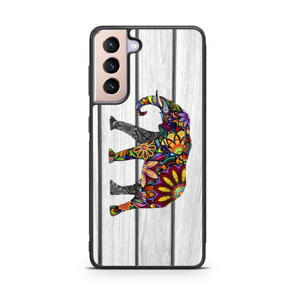 Colorful Elephant Flower Galaxy S21 / S21 Plus / S21 FE 5G Case