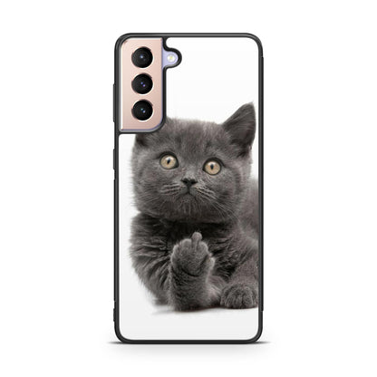 Finger British Shorthair Cat Galaxy S21 / S21 Plus / S21 FE 5G Case