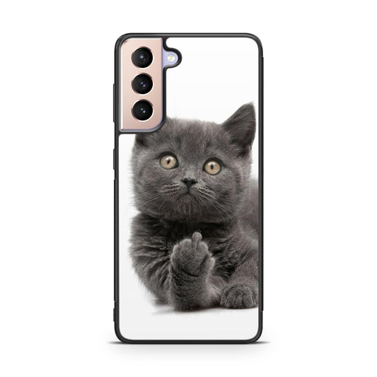 Finger British Shorthair Cat Galaxy S21 / S21 Plus / S21 FE 5G Case