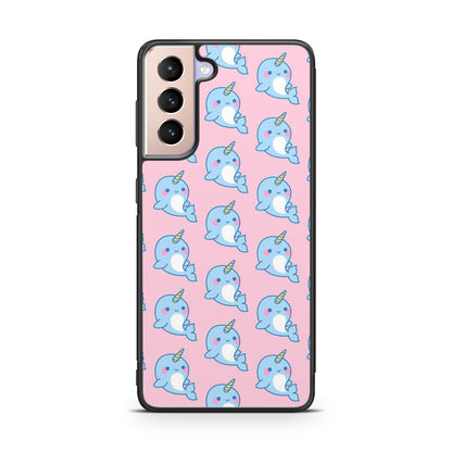 Horned Whales Pattern Galaxy S21 / S21 Plus / S21 FE 5G Case