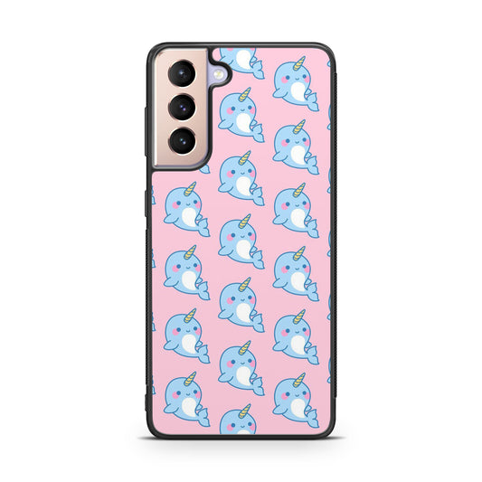 Horned Whales Pattern Galaxy S21 / S21 Plus / S21 FE 5G Case