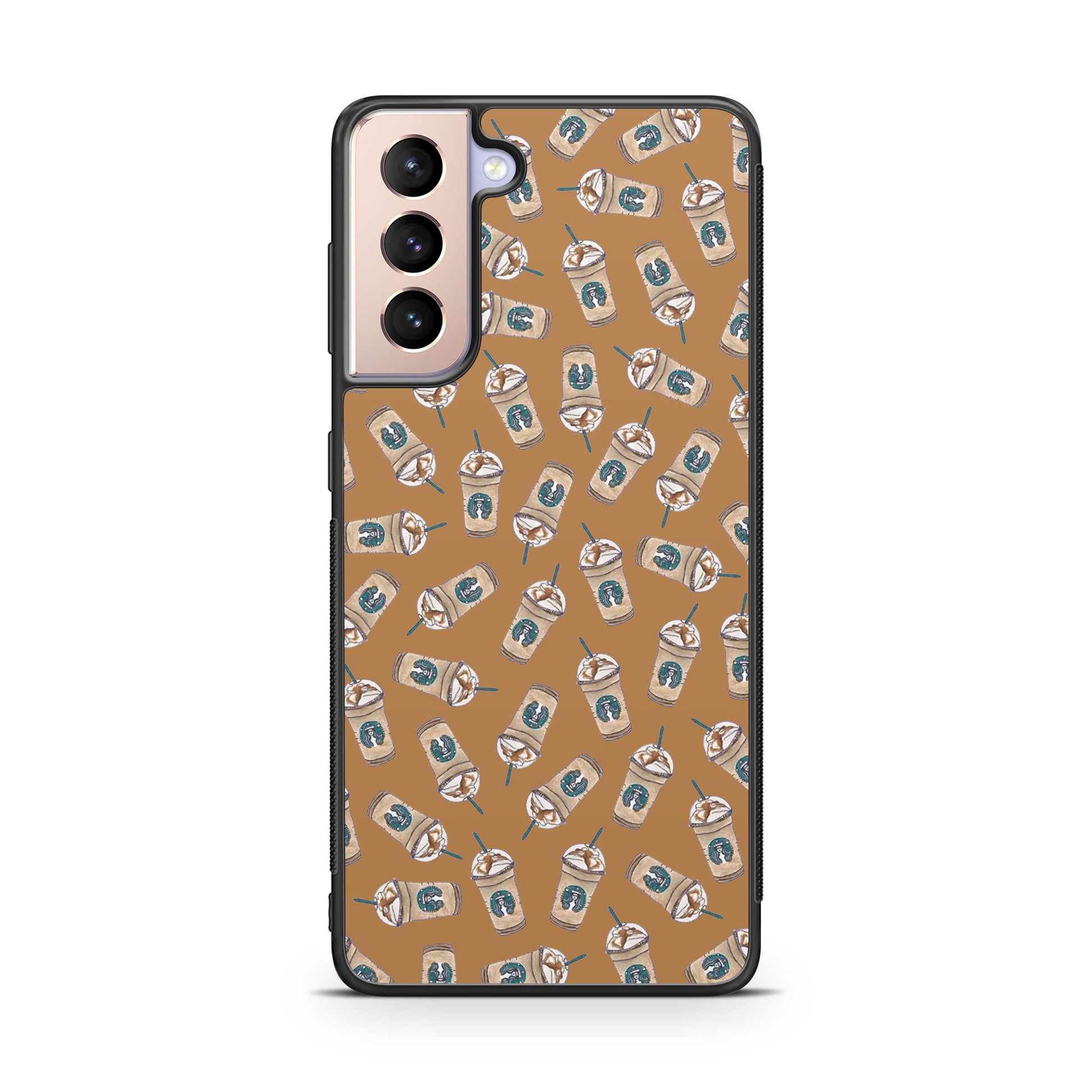 Iced Cappuccinos Lover Pattern Galaxy S21 / S21 Plus / S21 FE 5G Case