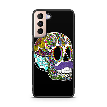 Mustache Sugar Skull Galaxy S21 / S21 Plus / S21 FE 5G Case