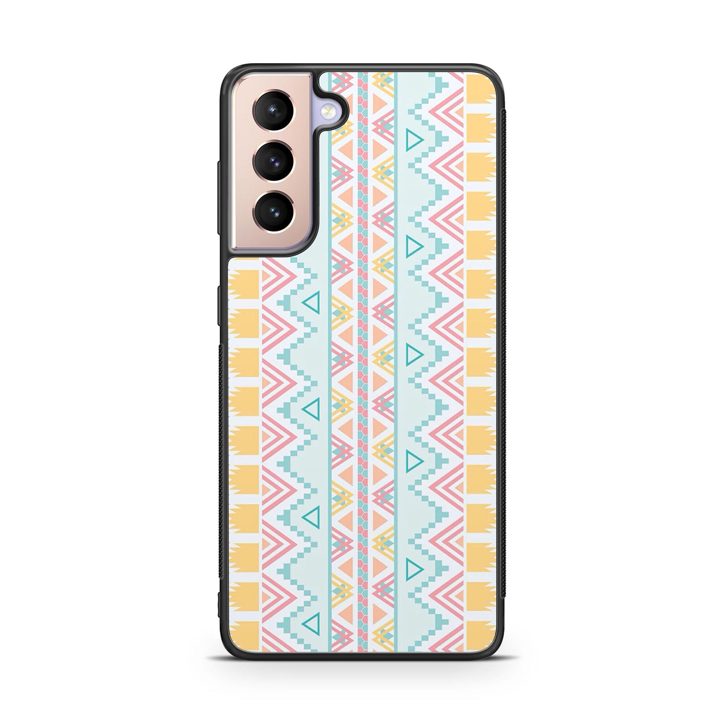 Peach Aztec Pattern Galaxy S21 / S21 Plus / S21 FE 5G Case