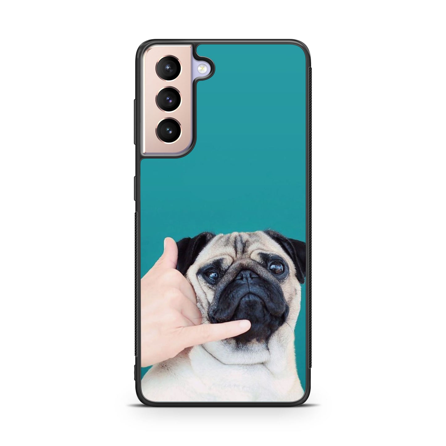 Pug is on the Phone Galaxy S21 / S21 Plus / S21 FE 5G Case