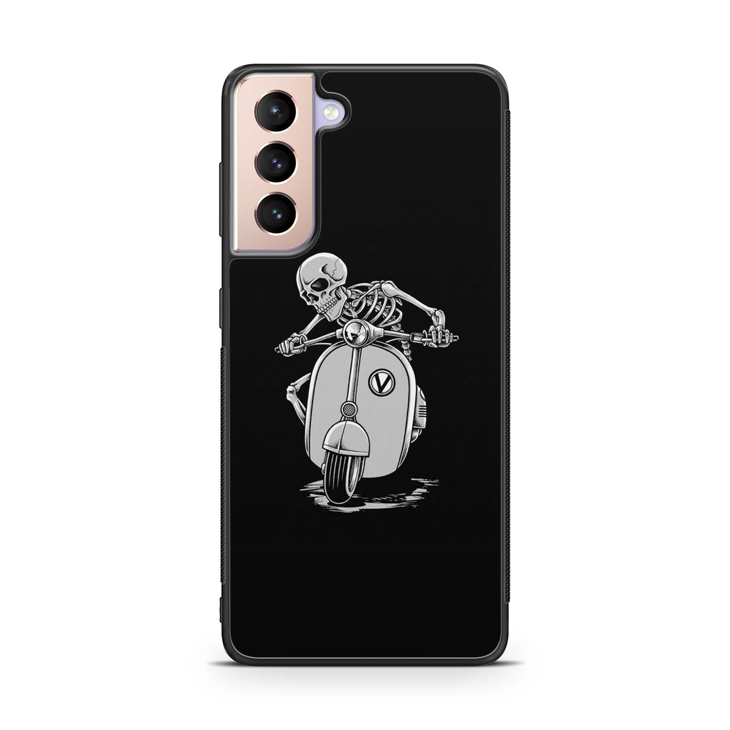 Skeleton Rides Scooter Galaxy S21 / S21 Plus / S21 FE 5G Case