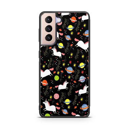 Space Unicorn Pattern Galaxy S21 / S21 Plus / S21 FE 5G Case