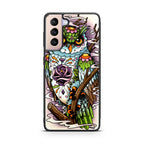 Sugar Skull Owl Tattoo Galaxy S21 / S21 Plus / S21 FE 5G Case