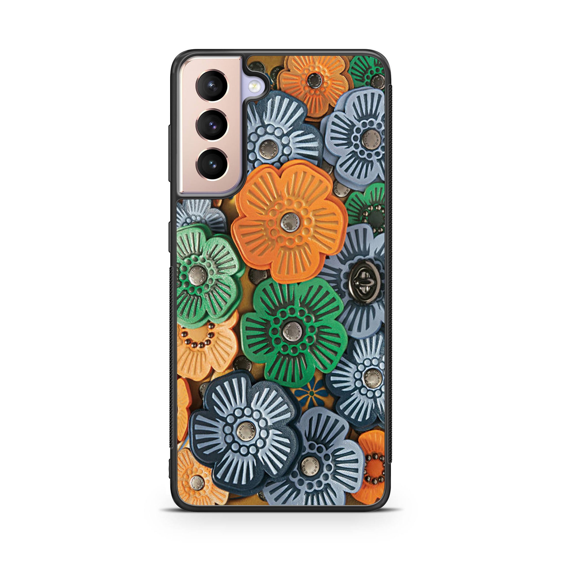 Tea Rose Applique Galaxy S21 / S21 Plus / S21 FE 5G Case