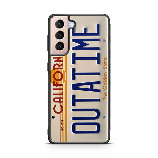 Back to the Future License Plate Outatime Galaxy S21 / S21 Plus / S21 FE 5G Case