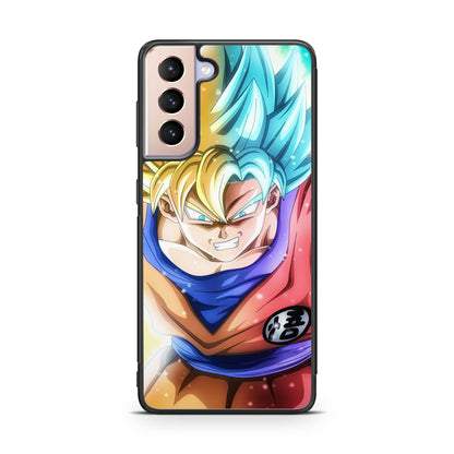 Goku SSJ 1 to SSJ Blue Galaxy S21 / S21 Plus / S21 FE 5G Case