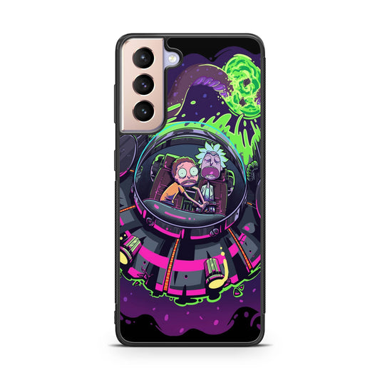 Rick And Morty Spaceship Galaxy S21 / S21 Plus / S21 FE 5G Case