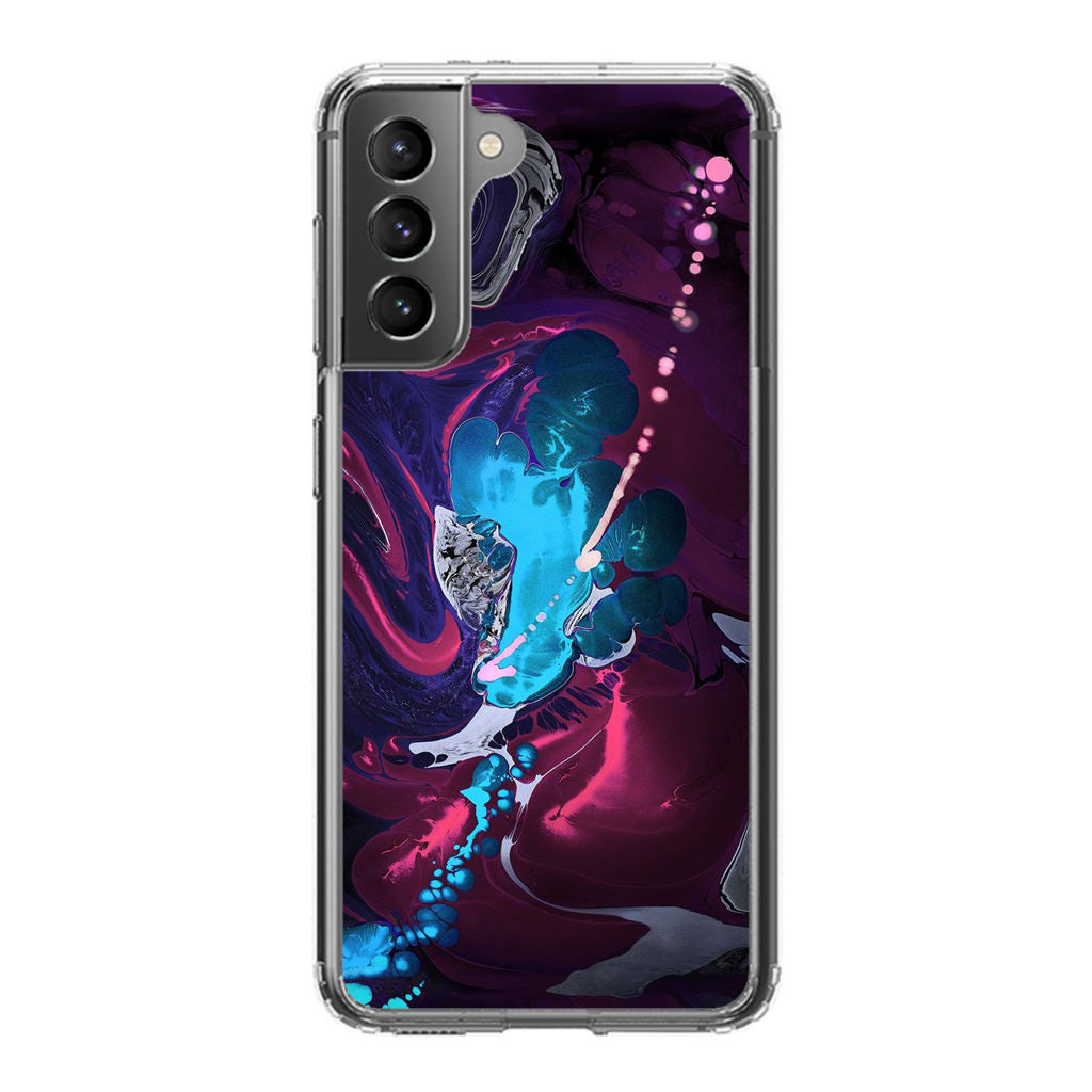 Abstract Purple Blue Art Galaxy S21 / S21 Plus / S21 FE 5G Case