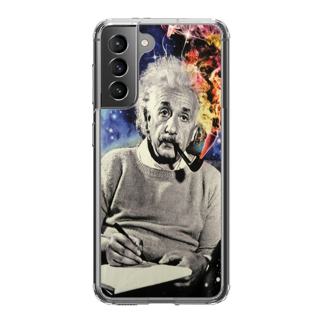 Albert Einstein Smoking Galaxy S21 / S21 Plus / S21 FE 5G Case