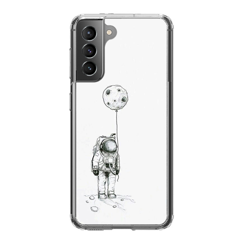 Astronaut Moon Balloon Galaxy S21 / S21 Plus / S21 FE 5G Case