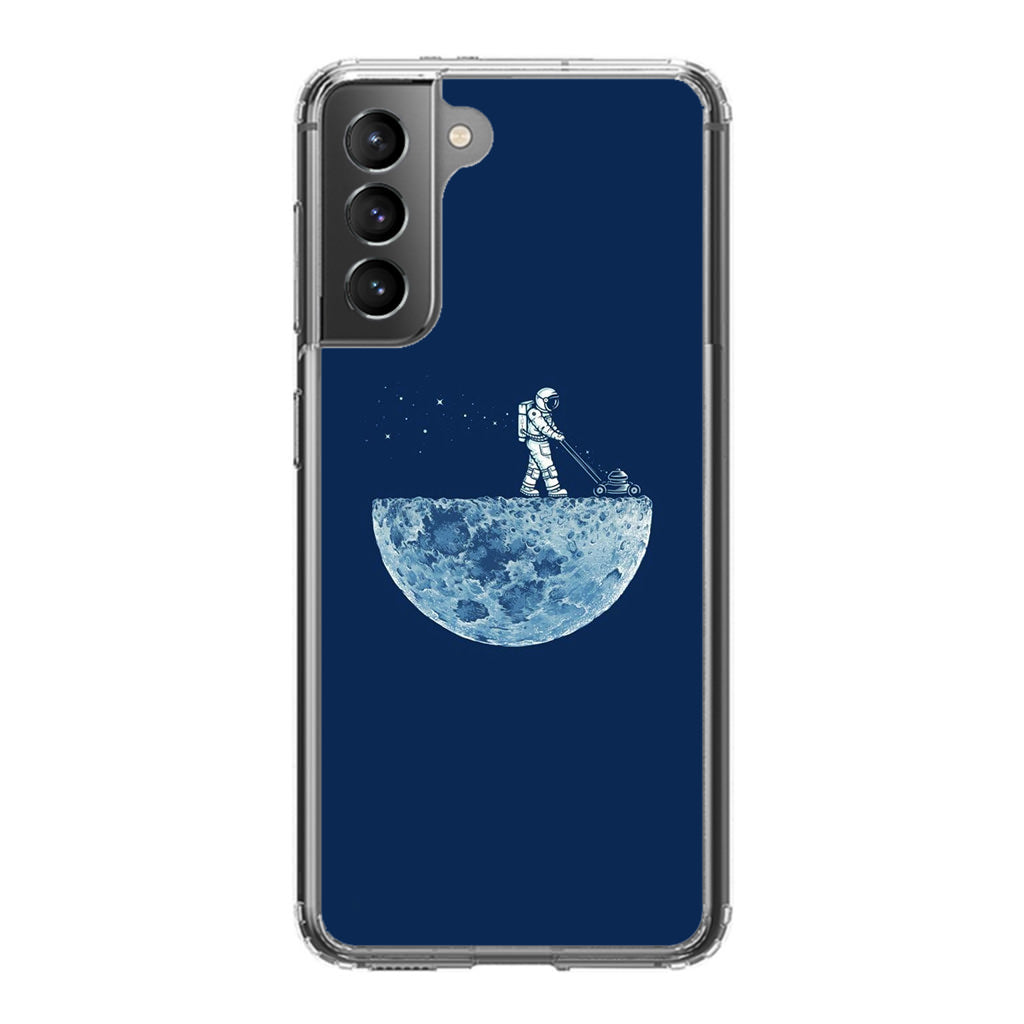 Astronaut Mowing The Moon Galaxy S21 / S21 Plus / S21 FE 5G Case