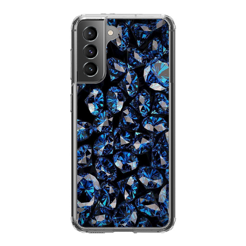 Blue Diamonds Pattern Galaxy S21 / S21 Plus / S21 FE 5G Case