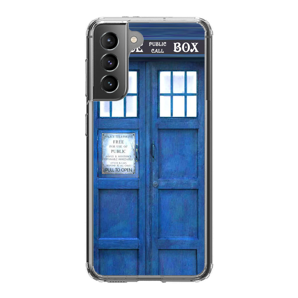 Blue Police Call Box Galaxy S21 / S21 Plus / S21 FE 5G Case