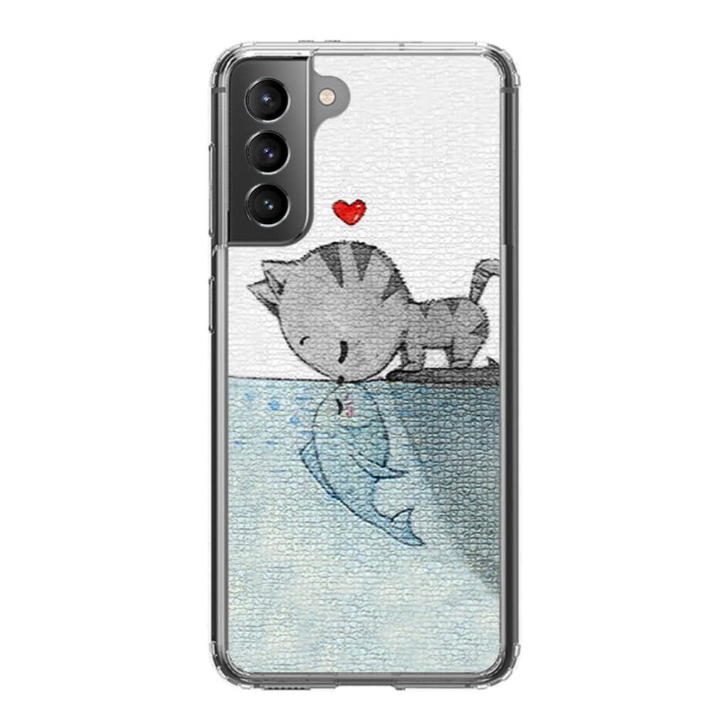 Cat Fish Kisses Galaxy S21 / S21 Plus / S21 FE 5G Case