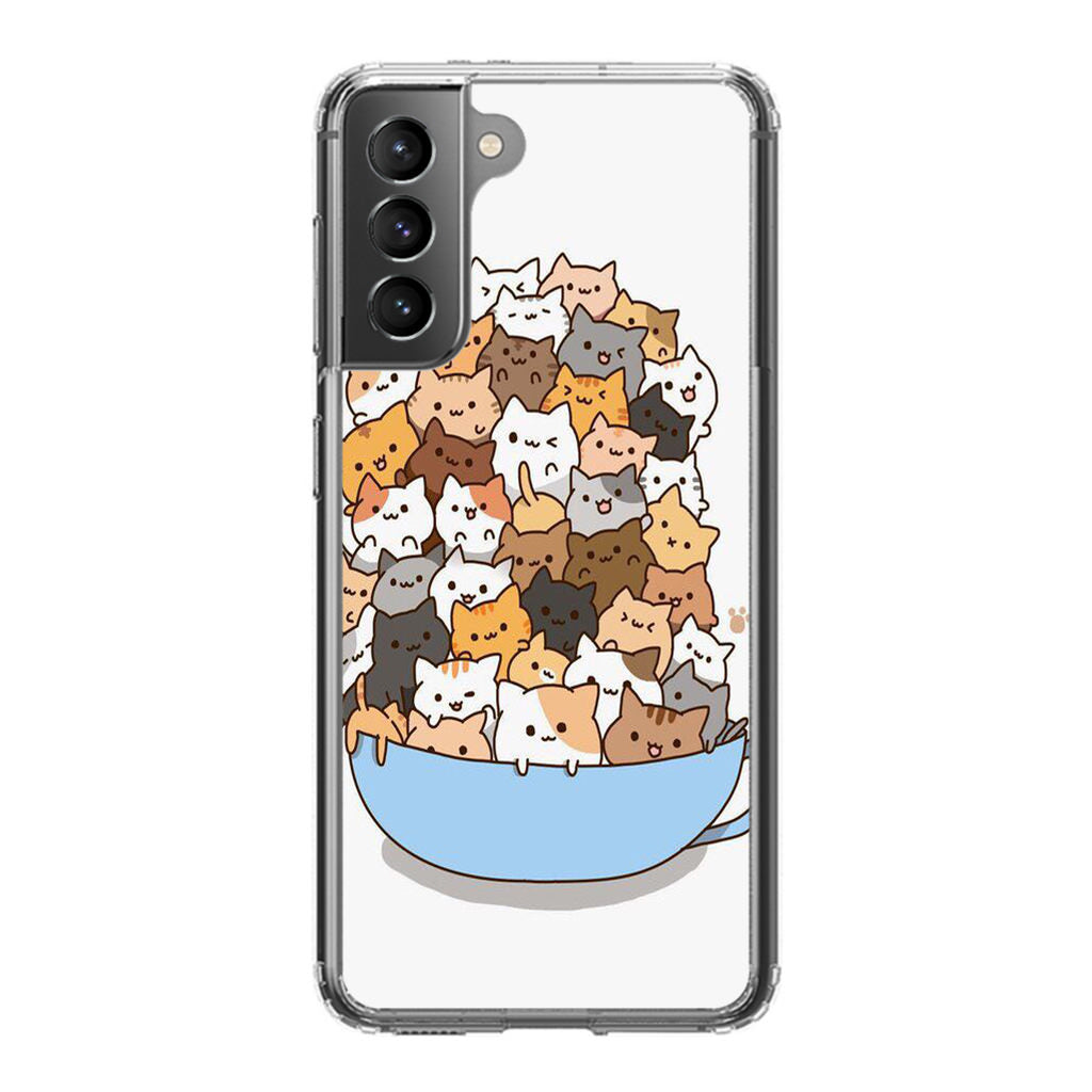 Cats on A Bowl Galaxy S21 / S21 Plus / S21 FE 5G Case