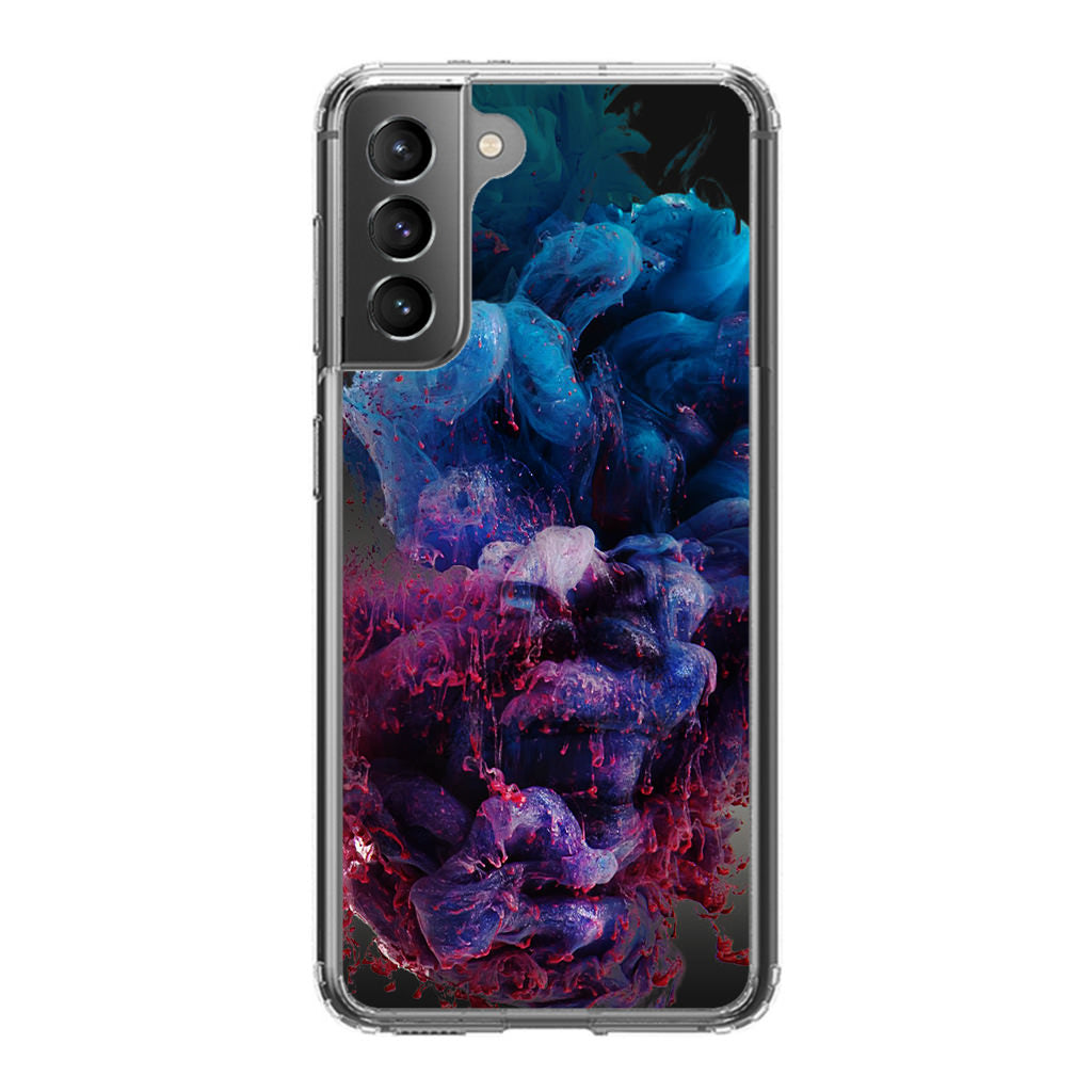 Colorful Dust Art on Black Galaxy S21 / S21 Plus / S21 FE 5G Case